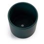 Imagem de Vaso Cachepot com Prato de Bambu Verde Fosco P Cube Pozzani