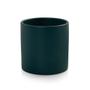Imagem de Vaso Cachepot com Prato de Bambu Verde Fosco P Cube Pozzani