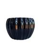 Imagem de Vaso cachepot cor preto pequeno enfeite moderno de cerâmica