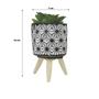 Imagem de Vaso cachepot decorativo com planta artificial suculenta
