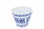 Imagem de Vaso Cachepot Decorativo em Porcelana Azul e Branca 12 cm