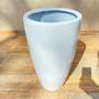 Imagem de Vaso Cachepot Fibra Vidro Flores Plantas 53cm Branco