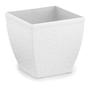 Imagem de Vaso Cachepot Rattan M3 Quadrado Branco (0,35L) INJEPLASTEC