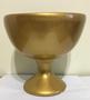 Imagem de Vaso calabria 4224 em cerâmica esmaltada com alto brilho dourado 20x16cm Cerâmica Érica