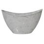 Imagem de Vaso Canoa Stone P (600Ml) Branco Marmorizado Injeplastec