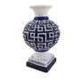 Imagem de Vaso Cerâmica Azul com Branco