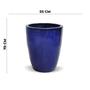 Imagem de Vaso Ceramico Taranto Vitrificado Azul 5570cm