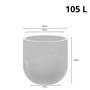 Vaso Cilíndrico Rustico 55 Cimento - Japi Imagem de Vaso Cilíndrico Rustico 55 Cimento