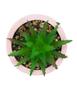 Imagem de Vaso Cimento Rosa Planta Artificial 9x7x7cm - Tudo em Caixa