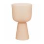 Imagem de VASO COM PEDESTAL EM VIDRO ROSE MART 25,5cm