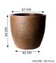 Imagem de Vaso cone decoração e jardim tamanho grande para coqueiros e frutiferas 54x67