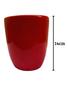 Imagem de Vaso De Cerâmica Liso Vermelho P/ Bonsais Suculentas Decoração 14 X 13cm