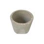 Imagem de Vaso de Cimento para Plantas 11x9 cm Artesanal Leve Modelo Pote Base Quadrada Boca Redonda