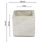 Imagem de Vaso de concreto decorativo Quadrado 9,5cm Cinza linha Eco