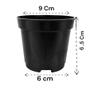 Imagem de Vaso de Flor Pote 9  Material Resistente e Durável, Ideal para Mudas, Suculentas, Pequenos Arranjos Florais e Decoração de Ambientes - 100 unidades