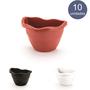 Imagem de Vaso De Parede G Kit Com 10 - Jardim Vertical Orquidea Vaso Meia Lua Horta Suculenta