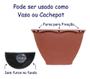 Imagem de Vaso De Parede Rattan G Kit Com 10 - Jardim Vertical Orquidea Samambaia Horta Cachepot Meia Lua