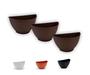 Imagem de Vaso De Parede Rattan P Kit Com 3 - Jardim Vertical Orquidea Horta Vertical Suculenta Cachepo Meia Lua