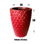 Imagem de Vaso de Planta Coluna Redondo modelo Diamante com Efeito 3D Decoração Casa e Jardim tamanho Grande 50 litros