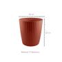 Imagem de Vaso de Planta Marrom Cesto Terracota Horta Groove 22cm