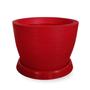 Imagem de Vaso De Planta + Prato Decorativo R 30X40 Vermelho Ferrari