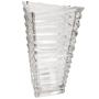 Imagem de Vaso de Vidro Decorativo Lapidado Transparente Grande Cone Quadradado P/ Flores Cozinha Mesa Sala Canto Elegante Luxo