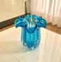 Imagem de Vaso de Vidro Murano Azul Aquamarine 16 Cm