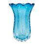 Imagem de Vaso de Vidro Murano Azul Aquamarine 24 Cm