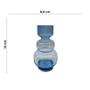 Imagem de Vaso de Vidro Transparente Azul 258,5x14cm Decoração BTC