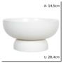 Imagem de Vaso decor ceramica branco 14,5cmx28,4cm florarte