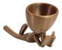 Imagem de Vaso Decor Leitor Estudante Robert Plant Para Suculentas Bronze 15 cm