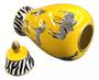 Imagem de Vaso Decorativo Amarelo Porcelana Zebras 34X18