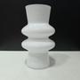 Imagem de VASO DECORATIVO ENFEITE CASA ELIPSE HOME&CO LEITOSO VIDRO 20x12x12cm BRANCO