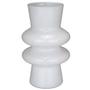 Imagem de VASO DECORATIVO ENFEITE CASA ELIPSE HOME&CO LEITOSO VIDRO 20x12x12cm BRANCO
