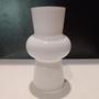 Imagem de VASO DECORATIVO ENFEITE CASA ELIPSE HOME&CO LEITOSO VIDRO 20x12x12cm BRANCO