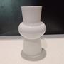 Imagem de VASO DECORATIVO ENFEITE CASA ELIPSE HOME&CO LEITOSO VIDRO 20x12x12cm BRANCO