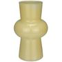 Imagem de VASO DECORATIVO ENFEITE CASA ELIPSE HOME&CO LEITOSO VIDRO 20x12x12cm CREME