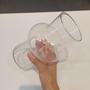 Imagem de VASO DECORATIVO ENFEITE CASA ELIPSE HOME&CO VIDRO 20x12x12cm TRANSPARENTE