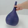 Imagem de VASO DECORATIVO ENFEITE CASA GARRAFA HOME&CO CERÂMICA 29x15x15cm AZUL NAVY