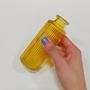 Imagem de VASO DECORATIVO ENFEITE CASA GARRAFA HOME&CO VIDRO 13x5x5cm AMARELO