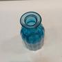 Imagem de VASO DECORATIVO ENFEITE CASA GARRAFA HOME&CO VIDRO 14x7x7cm AZUL