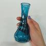 Imagem de VASO DECORATIVO ENFEITE CASA GARRAFA HOME&CO VIDRO 15x7x7cm AZUL