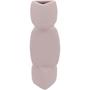 Imagem de VASO DECORATIVO ENFEITE CASA GEOMÉTRICO HOME&CO CERÂMICA 21x7x7cm ROSA CLARO