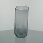 Imagem de VASO DECORATIVO ENFEITE CASA GEOMÉTRICO HOME&CO VIDRO 28x10x10cm FUME