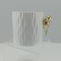 Imagem de VASO DECORATIVO ENFEITE CASA HOME&CO COM PÁSSARO CERÂMICA 13x16x16cm BRANCO