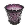 Imagem de Vaso Decorativo Maior Murano Roxo Relevos Lapidados Luxuoso