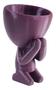 Imagem de Vaso Decorativo Orando Rezando Robert Plantas Suculentas Roxo Metalizado 13 cm