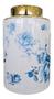Imagem de Vaso Decorativo Porcelana Azul E Branca Cilindrico 24 X 14,5