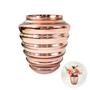 Imagem de Vaso Decorativo Rose Gold De Vidro Anelado 18X18Cm P