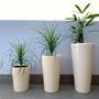 Imagem de Vaso Decorativo Vitrificado Estilo Vietnamita Plantas e Flores Fibra de Vidro 80cm